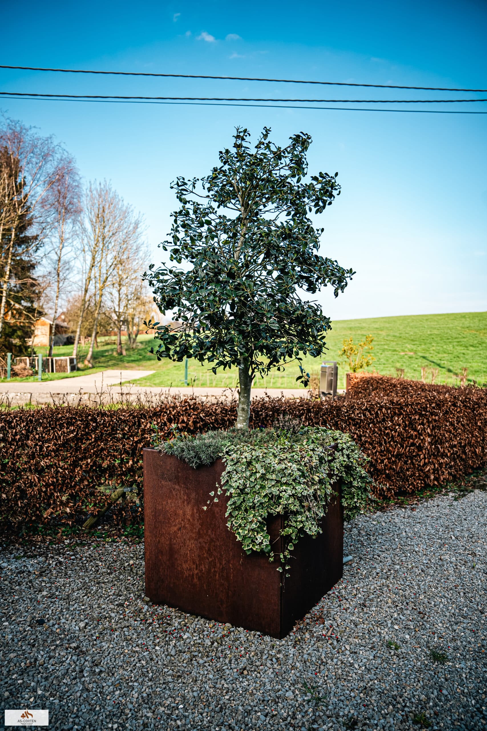 Grand bac à fleur